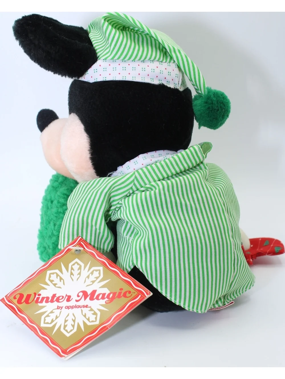 Vintage Disney Applause Winter Magic Mickey & Minnie Mouse Plush Doll Lot 2 Pcs.